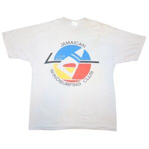 Vintage 19902 Jamaican Windsurfing Team Single Stitch T-Shirt Men's XL